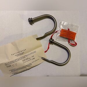 Pottery Barn PEWTER Basic Holdbacks NEW Open Box